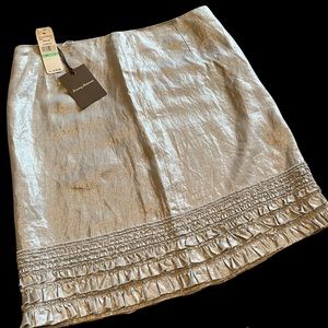 NWT Tommy Bahama Ferrin Foil skirt in Concrete Grey size 8